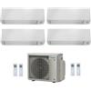 Daikin Climatizzatore Condizionatore Daikin Quadri Split Inverter Serie A Ftxm R-32 Perfera All Seasons Bluevolution 7000+7000+9000+12000 Con 4mxm80a9 Wi-Fi Incluso - New -7+7+9+12