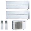 Mitsubishi Electric Climatizzatore Condizionatore Mitsubishi Electric Dual Split Inverter Msz-Ln Kirigamine Style Bianco Perla R-32 12000+12000 Con Mxz-2f53vf Wi-Fi New 12+12