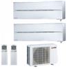 Mitsubishi Electric Climatizzatore Condizionatore Mitsubishi Electric Dual Split Inverter Msz-Ln Kirigamine Style Bianco Perla R-32 9000+9000 Con Mxz-2f33vf Wi-Fi New 9+9