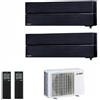Mitsubishi Electric Climatizzatore Condizionatore Mitsubishi Electric Dual Split Inverter Msz-Ln Kirigamine Style Onice Nero R-32 9000+9000 Con Mxz-2f33vf Wi-Fi New 9+9