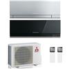 Mitsubishi Electric Climatizzatore Condizionatore Mitsubishi Electric Dual Split Inverter Serie Msz-Ef Kirigamine Zen 9000+9000 Con Mxz-2f33vf2 R-32 Disponibili In Vari Colori - New 9+9
