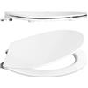 Dinoplast Sedile Wc Universale Leaf By Dinoplast Con Chiusura Rallentata Soft Close E Sistema Di Sgancio Rapido - Cod. U025n072k