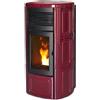 Mcz Stufa A Pellet Mcz Suite Hydromatic 16 In Acciaio Con Top E Fianchi In Ceramica - 16 Kw Bordeaux