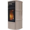 Mcz Stufa A Pellet Mcz Suite Hydromatic 24 In Acciaio Con Top E Fianchi In Ceramica - 24 Kw - Colore Warm Grey