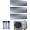 Daikin Climatizzatore Condizionatore Daikin Trial Split Inverter Serie 3 Ftxj R-32 Emura Iii Argento Bluevolution 9000+12000+15000 Con 3mxm68n9 Wi-Fi Incluso - New -9+12+15