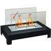 Stufa Camino A Bioetanolo Da Appoggio Mod. A301 Kw 3,5 Cm 46x28x30h Cod. 93036