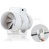 Tecnosystemi Aspiratore Ventilatore In Linea A Flusso Misto Diamtero 125 - 30360160