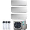 Daikin Climatizzatore Condizionatore Daikin Trial Split Inverter Serie 3 Ftxj R-32 Emura Iii Bianco Bluevolution 7000+9000+12000 Con 3mxm68n9 Wi-Fi Incluso - New -7+9+12