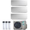 Daikin Climatizzatore Condizionatore Daikin Trial Split Inverter Serie 3 Ftxj R-32 Emura Iii Bianco Bluevolution 9000+9000+12000 Con 3mxm68n9 Wi-Fi Incluso - New -9+9+12