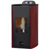 Laminox Termostufa A Pellet Laminox Mod. Flora Idro 13 Kw Colore Rosso Bordeaux - New