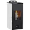 Queen Termostufa A Pellet Queen Modello Katia Idro 13 Kw Colore Bianca - New