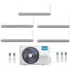 Midea Climatizzatore Condizionatore Penta Split Inverter Midea Breezeless E 9000+9000+9000+12000+12000 Btu A++ Con M5oe-42hfn8-Q Wi-Fi Incluso R-32 Nuovo Modello 9+9+9+12+12