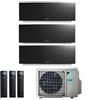 Daikin Climatizzatore Condizionatore Daikin Trial Split Inverter Serie 3 Ftxj R-32 Emura Iii Nero Bluevolution 9000+15000+15000 Con 3mxm68n9 Wi-Fi Incluso - New -9+15+15