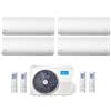 Midea Climatizzatore Condizionatore Quadri Split Inverter Midea Xtreme R-32 9000+9000+9000+9000 Btu 9+9+9+9 Con M4oe-28hfn8-Q Wi-Fi Incluso New
