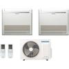 Samsung Climatizzatore Condizionatore Samsung Inverter Dual Console R-32 9000+9000 Con Aj050txj - New Comando Wireless Incluso 9+9
