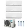 Daikin Climatizzatore Condizionatore Daikin Trial Split Inverter Serie R Ftxm R-32 Perfera Wall Bluevolution 7000+7000+12000 Con 3mxm68n Wi-Fi Incluso - New -7+7+12