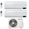 Samsung Climatizzatore Condizionatore Samsung Inverter Dual Split Windfree Elite 9000+12000 Btu Con Aj050txj R-32 Classe A+++ Wifi - New 9+12