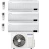 Samsung Climatizzatore Condizionatore Samsung Inverter Trial Split Windfree Elite 7000+9000+9000 Con Aj052txj R-32 Classe A+++ Wifi - New 7+9+9