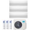 Midea Climatizzatore Condizionatore Trial Split Inverter Midea Ultimate Comfort R-32 9000+9000+12000 Btu A++ Con M3o-27fn8-Q Wi-Fi New