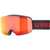 Uvex pwdr FM - maschera da sci per bambini - categoria di filtro 2 - privo di appannamenti - white matt dl/rainbow-clear - one size
