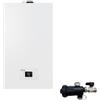 Riello Caldaia a Condensazione RLT 25 Kis 25 kW 20213292 LowNox Metano Completa Di Kit Fumi e Defangatore Omaggio ADATTATORE SDOPPIATO,