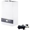 Riello Caldaia A Condensazione Family 25 KIS LOW NOX 20 kW Metano Completa Di Kit Scarico Fumi Hybrid e Defangatore Omaggio ,