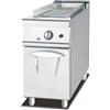 Ristoattrezzature Modello: 5593,Fry Top Griglia a Gas su mobile, piastra rigata S/70 400 x 730 x 970 h mm