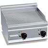 Ristoattrezzature Modello: 464,Piastra Fry top acciaio inox professionale elettrico da banco piano Rigato S/70