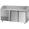 Risto Modello: 1016,Tavolo Refrigerato Pizza GN 1/1 con 2 porte, gruppo motore a sinistra e piano in granito