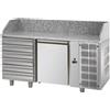 Ristoattrezzature Modello: 1015,Tavolo Refrigerato Pizza GN 1/1 con 1 porta, 6 cassetti neutri e piano in granito