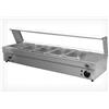 Ristoattrezzature Modello: 722,Espositore bagnomaria da banco 5 vasche GN 1/3