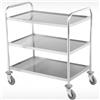 Risto Modello: 739,Carrello di Servizio in Acciaio 3 Ripiani 810x460x850h mm