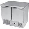 Ristoattrezzature Modello: 6205,Banco frigo saladette a basso consumo classe A 2 porte 900x700x943 h mm