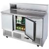 Risto Modello: 6215,Banco frigo saladette a basso consumo energetico 3 ante con portacondimenti 7 x GN1/3 1365x700x1157h mm