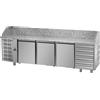 Ristoattrezzature Modello: 1028,Tavolo Refrigerato Pizza GN 1/1 con 3 porte, 6 cassetti neutri e piano in granito