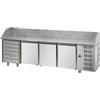 Ristoattrezzature Modello: 1039,Banco Pizzeria con 3 porte, 6 cassetti 2710x800x1030h mm