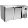 Risto Modello: 6190,Tavolo congelatore refrigerato a basso consumo energetico in acciaio inox 2 porte -22-17 °C 1360x700x850 h mm