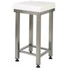 Ristoattrezzature Modello: 41380435,Ceppo in polietilene con sgabello in acciaio inox 700x500x880h mm