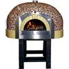 Ristoattrezzature Modello: 1871,Forno a Legna 7 Pizze con decorazione a Mosaico