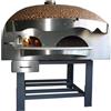 Ristoattrezzature Modello: 1876,Forno a Legna con camera di combustione separata con decorazioni a Mosaico 9 Pizze