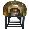 Ristoattrezzature Modello: 1895,Forno a Gas Rotante 5 Pizze con decorazione a Mosaico