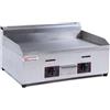 Ristoattrezzature Modello: 6763,Fry Top Griglia a Gas da banco, piastra liscia 730 x 550 x 400 h mm