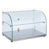 Ristoattrezzature Modello: 6887,Vetrina neutra con basamento in acciaio inox 554x376x370h mm