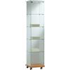 Ristoattrezzature Modello: 2001,Vetrina neutra da pavimento 40x40x180 cm