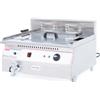 Ristoattrezzature Modello: 6914,Friggitrice Elettrica professionale 30 litri singola vasca in acciaio inox per pasticceria da banco - 380 Volt