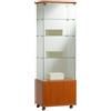 Risto Modello: 2012,Vetrina neutra da pavimento con mobile e led 60x40x181 cm