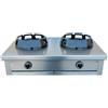 Ristoattrezzature Modello: 21500266,Cucina wok etnica cinese giapponese 2 fuochi 1000x500x275h mm