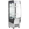 Ristoattrezzature Modello: 7183,Espositore murale refrigerato con 2 ripiani acciaio inox 674x494x1450 h mm