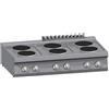 Ristoattrezzature Modello: 2596,Cucina 6 Piastre Elettriche Top