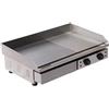 Ristoattrezzature Modello: 8382,Piastra elettrica in acciaio inox professionale fry top piastra liscia / rigata 730 mm